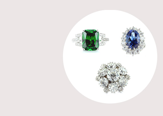 Rings for theatres and shows by Stage Jewellery